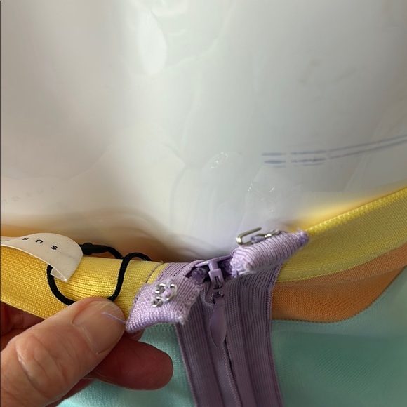 Susana Monaco Strapless Yellow Orange Bodycon Dress size S - Picture 4 of 11